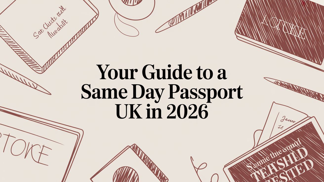 Your Guide to a Same Day Passport UK in 2026