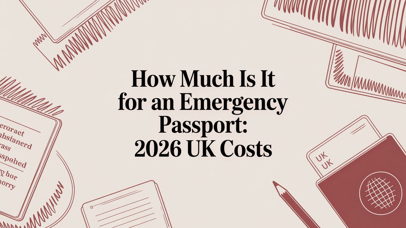 How Much Is It For An Emergency Passport: 2026 UK Costs